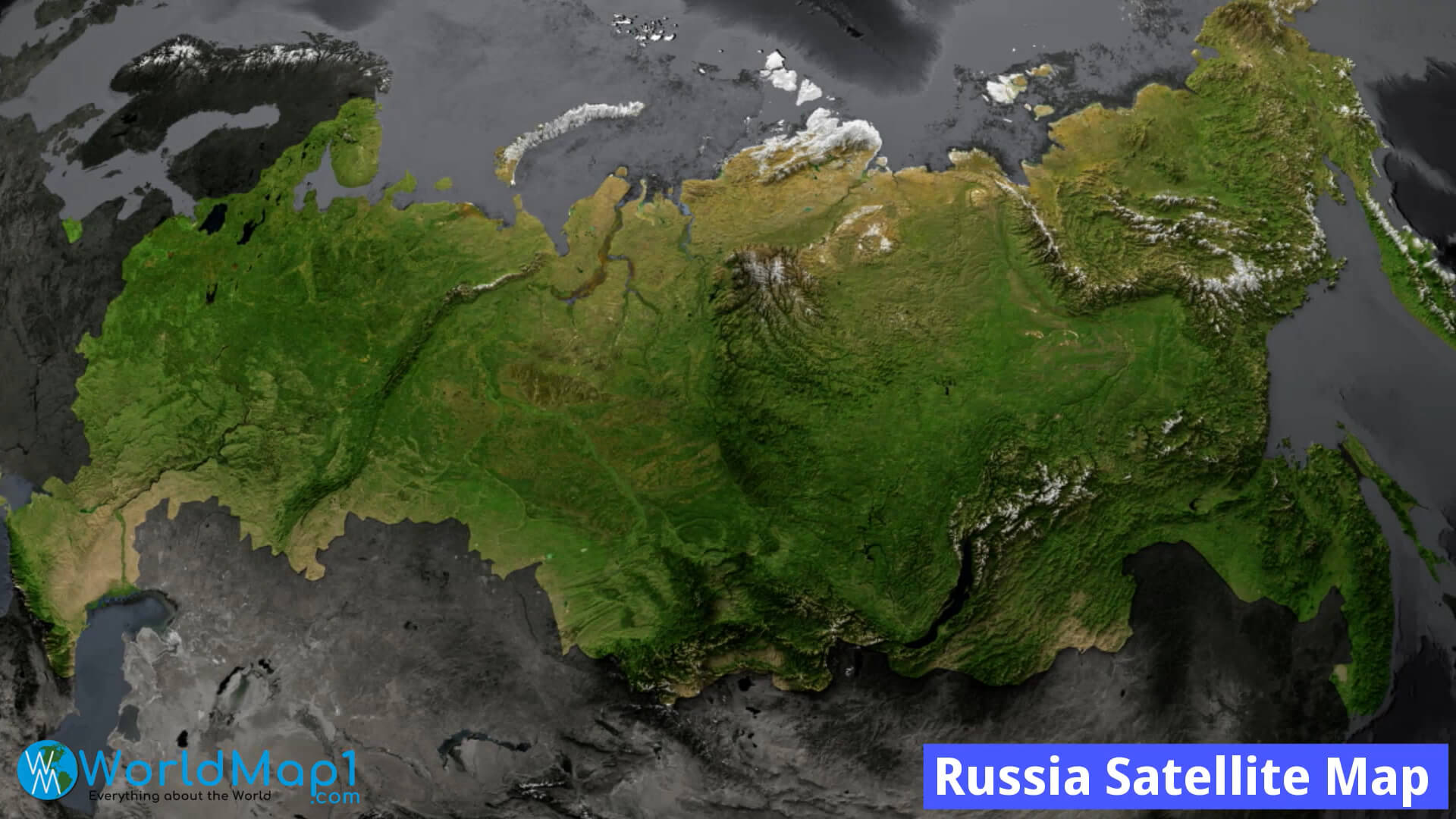 Rusya Uydu Haritası